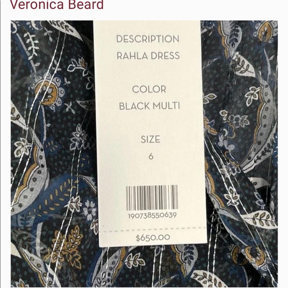 NWT $650 Veronica Beard Rahla Sheer Minidress, Size 6 ( fits 4-6), 97% Silk - Picture 12 of 12